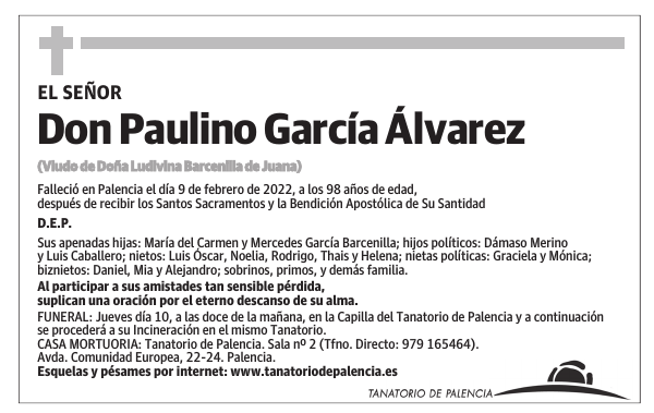 Don Paulino García Álvarez