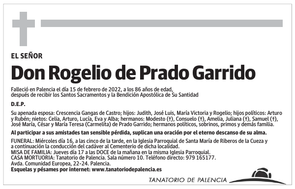 Don Rogelio de Prado Garrido