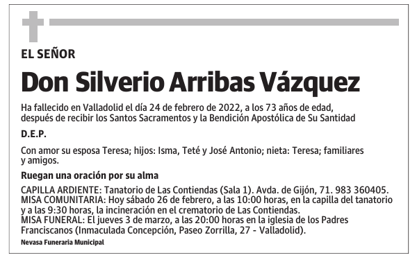 Don Silverio Arribas Vázquez