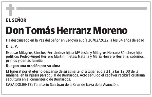 Don Tomás Herranz Moreno