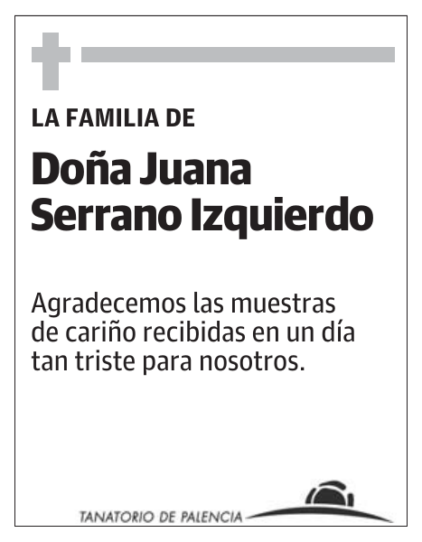 Doña Juana Serrano Izquierdo