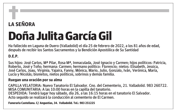 Doña Julita García Gil