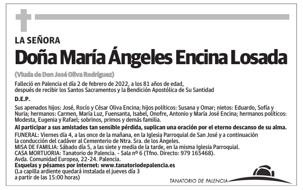 Doña María Ángeles Encina Losada
