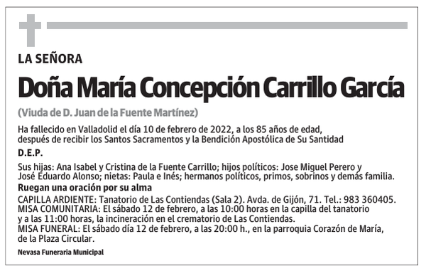 Doña María Concepción Carrillo García
