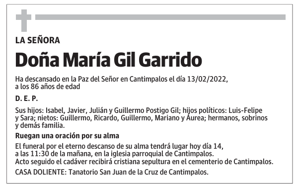 Doña María Gil Garrido