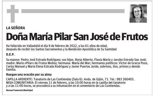 Doña María Pilar San José de Frutos