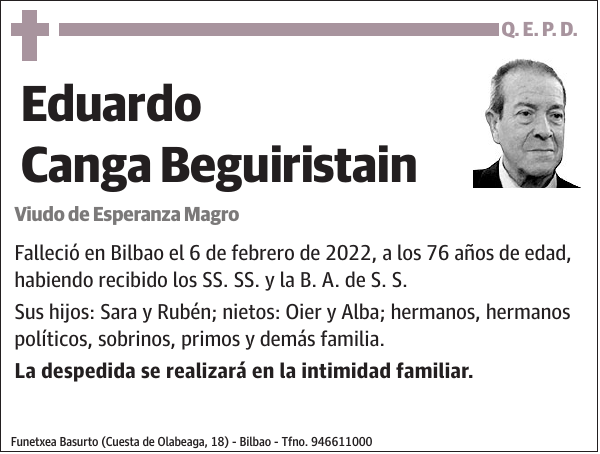 Eduardo Canga Beguiristain