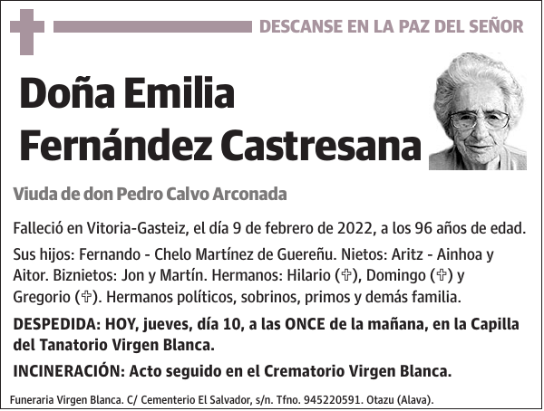 Emilia Fernández Castresana