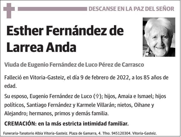 Esther Fernández de Larrea Anda