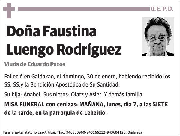 Faustina Luengo Rodríguez