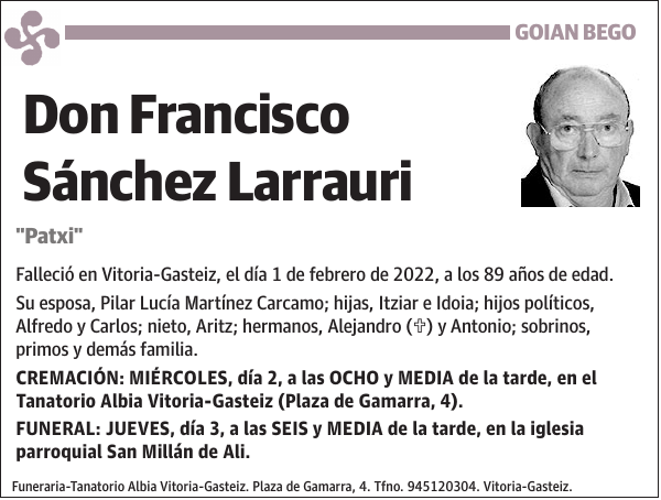Francisco Sánchez Larrauri
