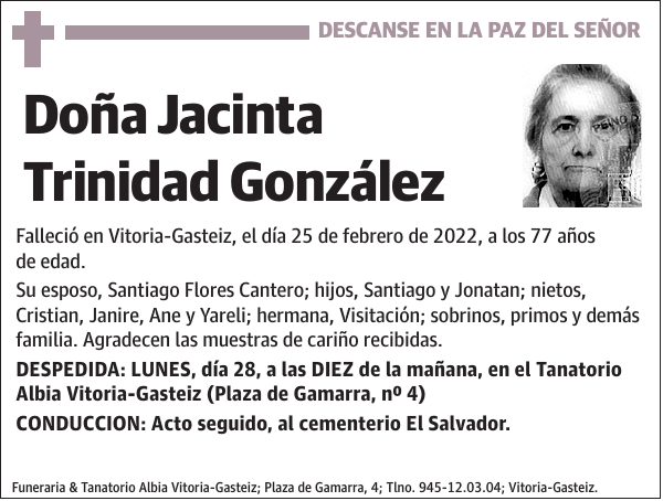 Jacinta Trinidad González