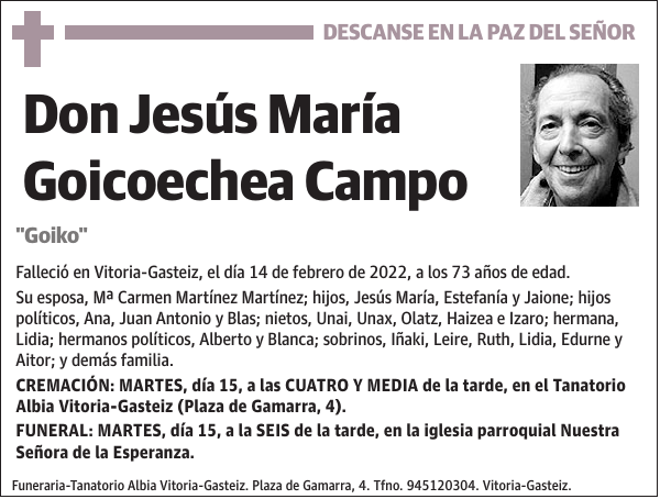 Jesús María Goicoechea Campo
