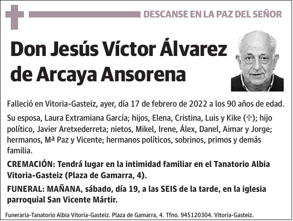 Jesús Víctor Álvarez de Arcaya Ansorena
