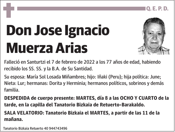 Jose Ignacio Muerza Arias