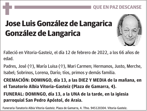 Jose Luis González de Langarica González de Langarica