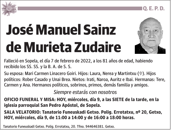 José Manuel Sainz de Murieta Zudaire