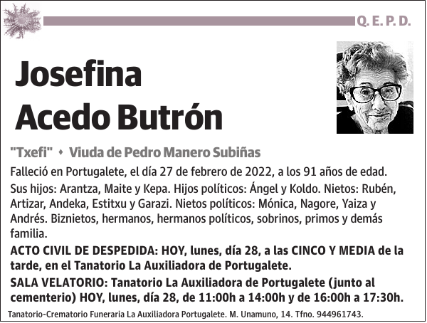 Josefina Acedo Butrón