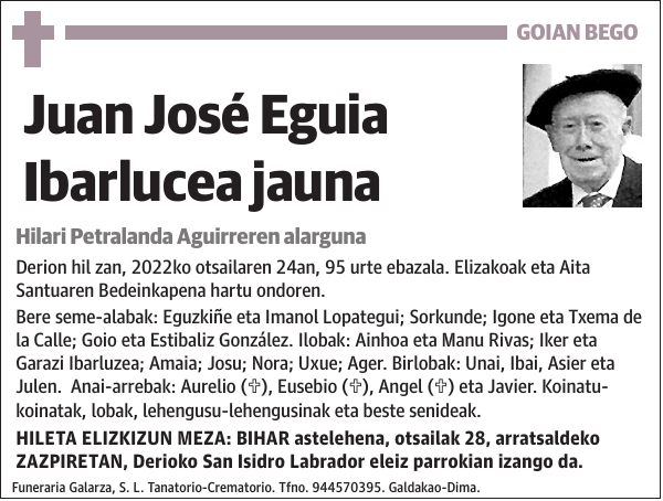 Juan José Eguia Ibarlucea