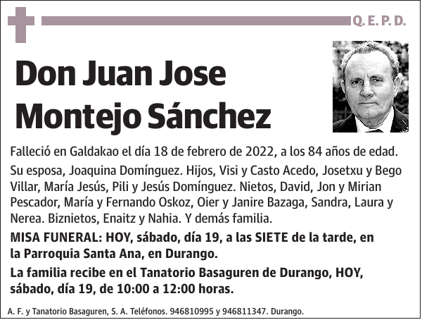 Juan Jose Montejo Sánchez