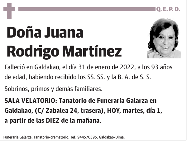 Juana Rodrigo Martínez