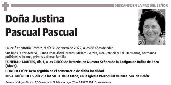 Justina Pascual Pascual