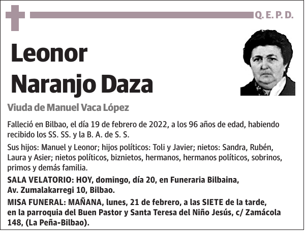 Leonor Naranjo Daza
