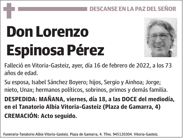 Lorenzo Espinosa Pérez