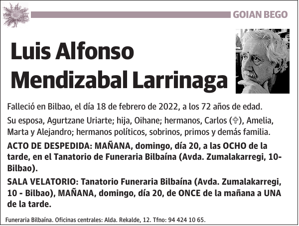 Luis Alfonso Mendizabal Larrinaga