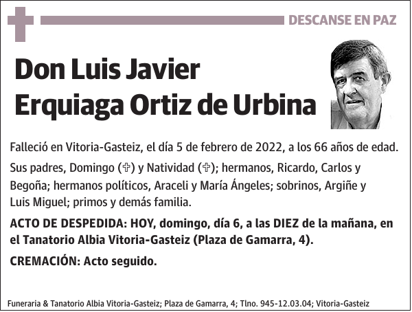 Luis Javier Erquiaga Ortiz de Urbina