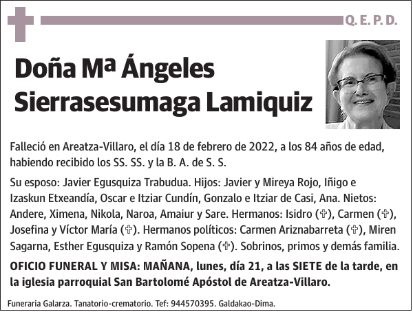 Mª Ángeles Sierrasesumaga Lamiquiz