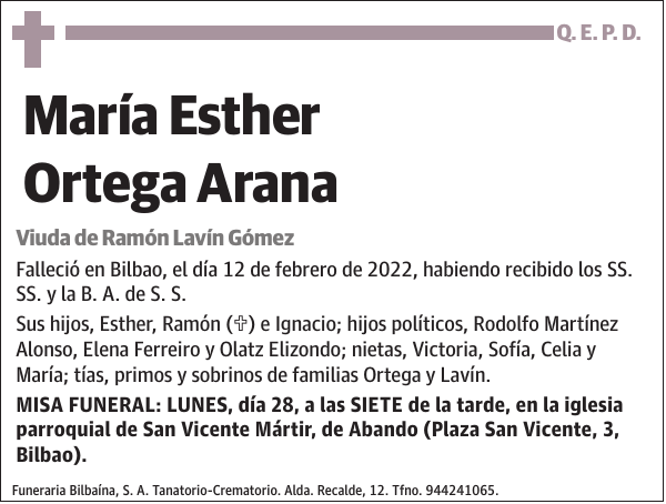 María Esther Ortega Arana