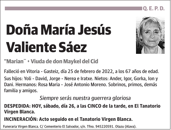 María Jesús Valiente Sáez