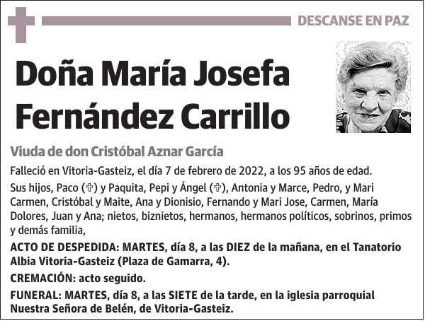 María Josefa Fernández Carrillo