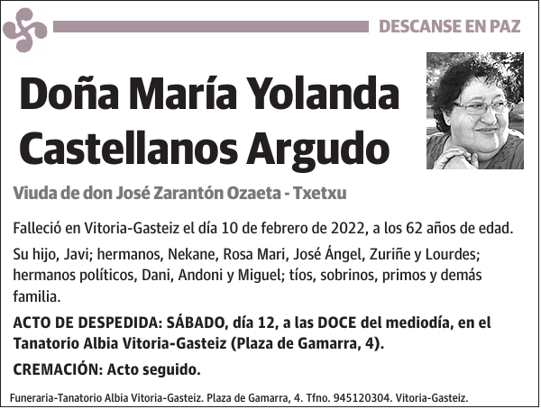 María Yolanda Castellanos Argudo
