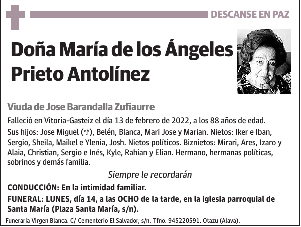 María de los Ángeles Prieto Antolínez