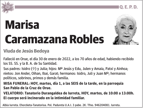 Marisa Caramazana Robles