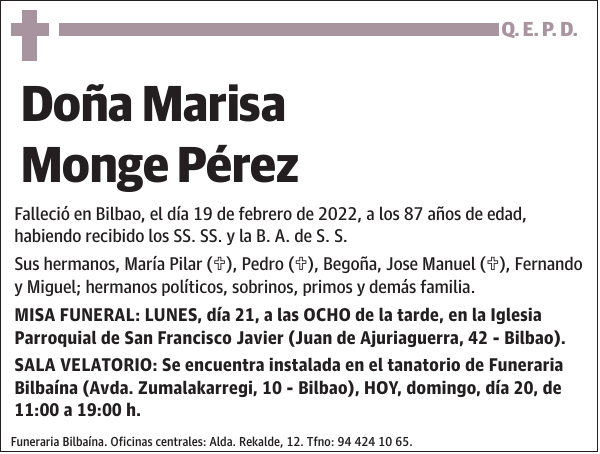 Marisa Monge Pérez