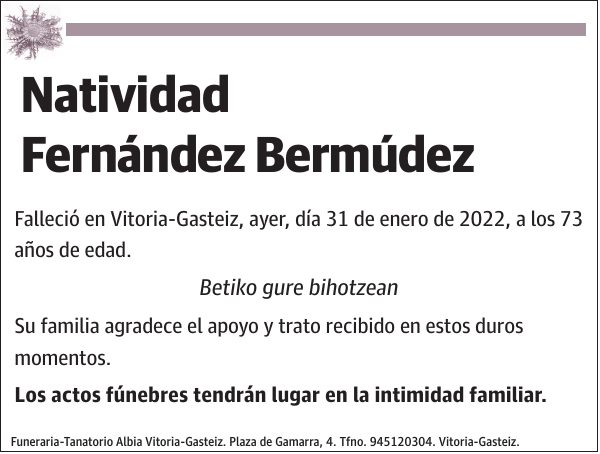 Natividad Fernández Bermúdez