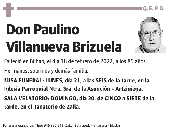 Paulino Villanueva Brizuela