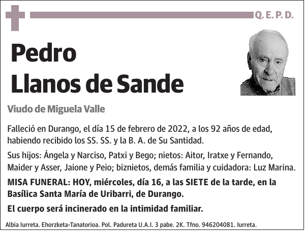 Pedro Llanos de Sande