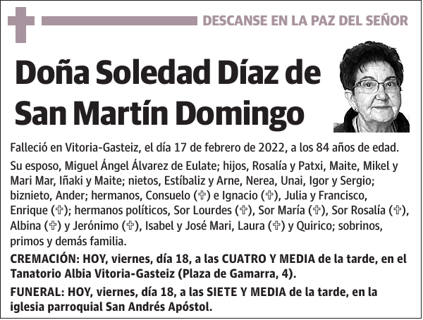 Soledad Díaz de San Martín Domingo