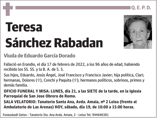 Teresa Sánchez Rabadan