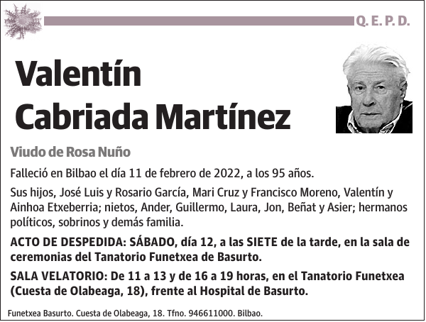 Valentín Cabriada Martínez