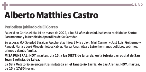 Alberto Matthies Castro