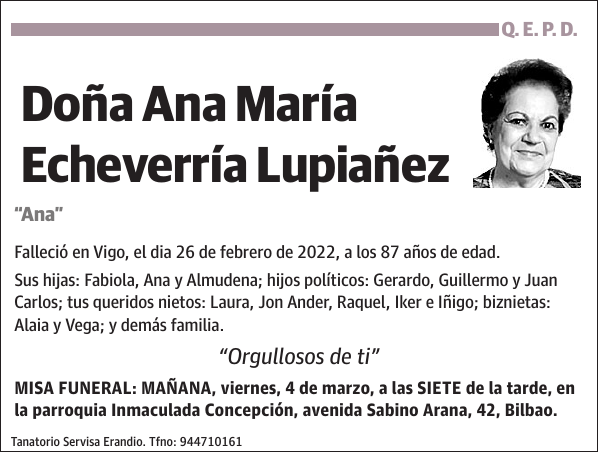 Ana María Echeverría Lupiañez