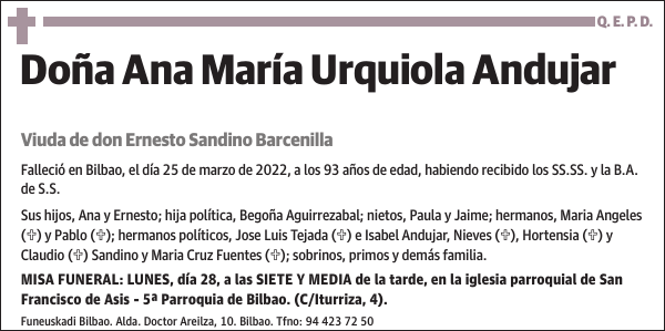 Ana María Urquiola Andujar