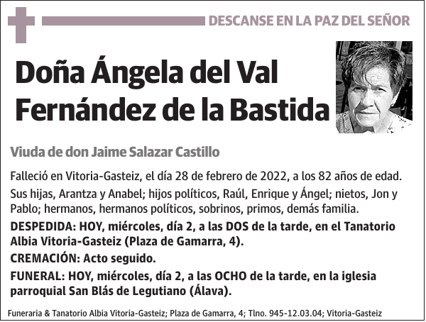 Ángela del Val Fernández de la Bastida