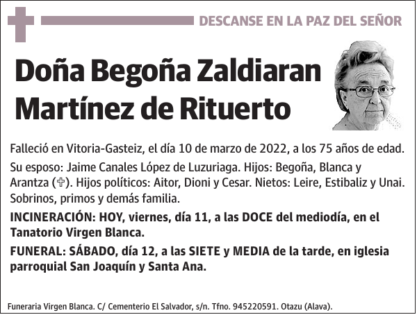 Begoña Zaldiaran Martínez de Rituerto