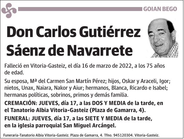 Carlos Gutiérrez Sáenz de Navarrete